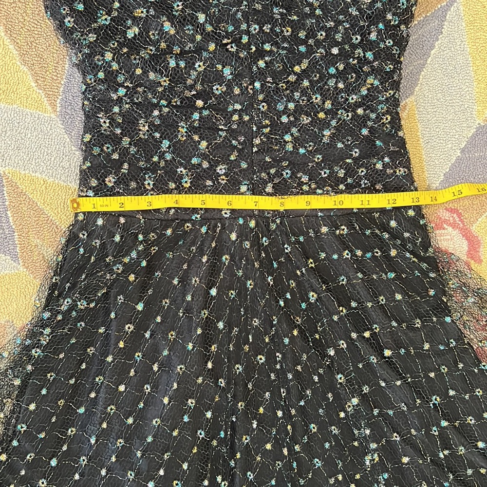 VINTAGE BETSEY JOHNSON BNWT NEW TULLE LACE PROM BARBIE MIDI DRESS XS S 0 2 4 - Picture 9 of 15